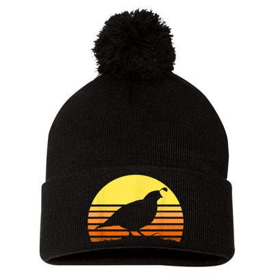 Quail Hunting Upland Bird Game Hunter Shooting Sports Pom Pom 12in Knit Beanie