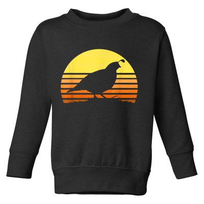 Quail Hunting Upland Bird Game Hunter Shooting Sports Toddler Sweatshirt