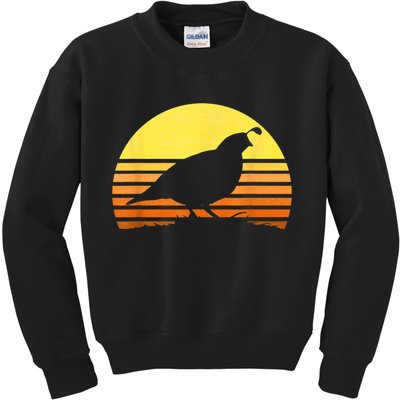 Quail Hunting Upland Bird Game Hunter Shooting Sports Kids Sweatshirt