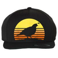 Quail Hunting Upland Bird Game Hunter Shooting Sports Wool Snapback Cap