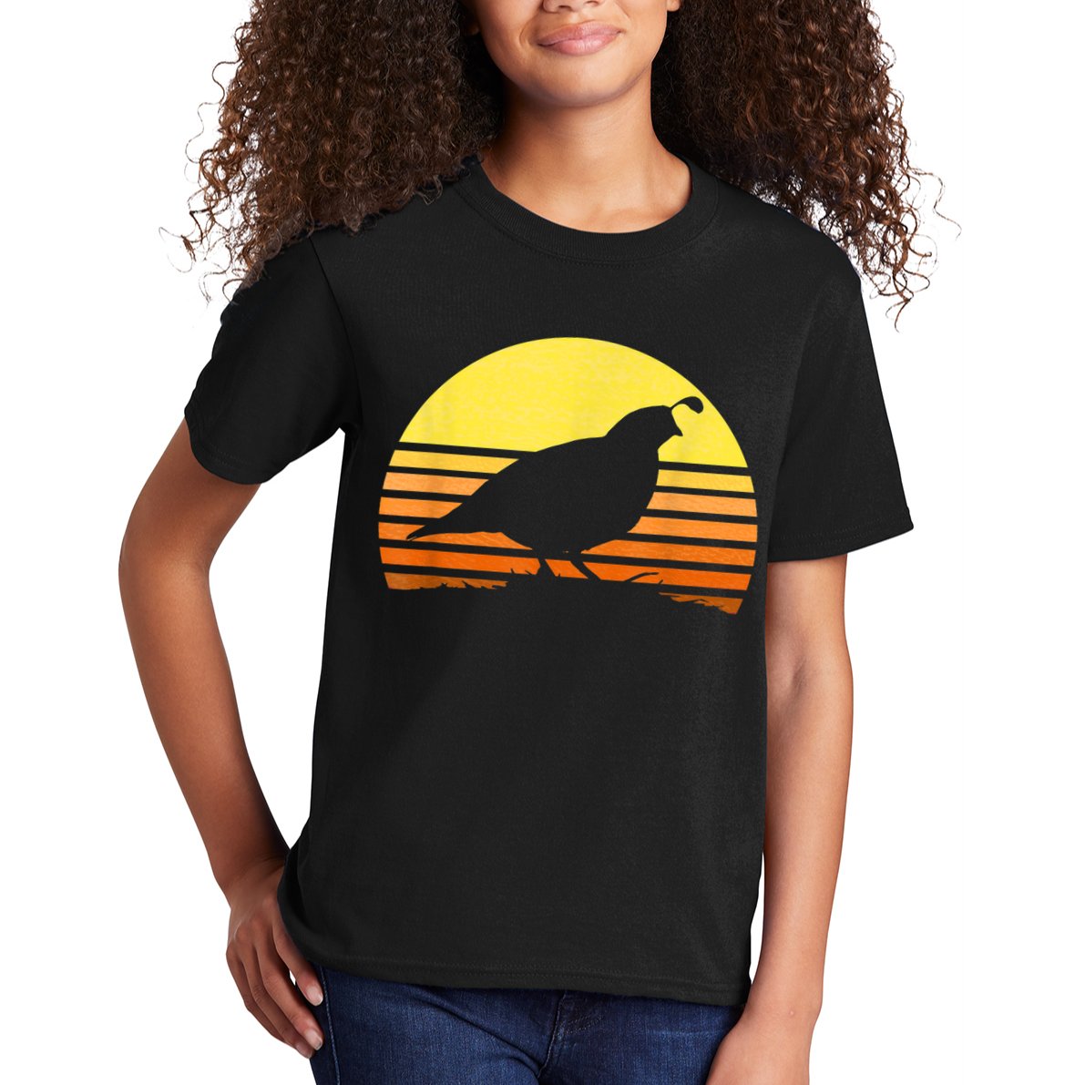 Quail Hunting Upland Bird Game Hunter Shooting Sports Kids T-Shirt