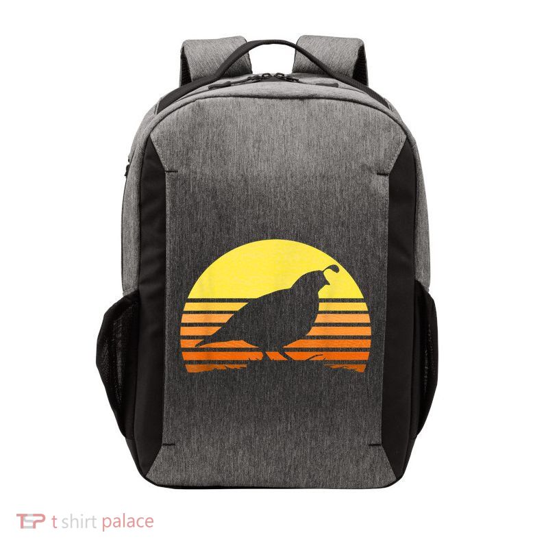 Quail Hunting Upland Bird Game Hunter Shooting Sports Vector Backpack