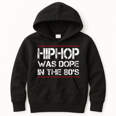 Quote Hiphop Was Dope In The 80s Gangster Kids Hoodie