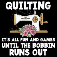 Quilting Its All Fun And Games Until The Bobbin Runs Out Gift Wool Snapback Cap