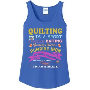 Quilting Is A Sport Funny Quilt Sayings Sewer Quilter Gift Ladies Essential Tank