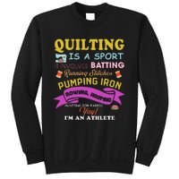 Quilting Is A Sport Funny Quilt Sayings Sewer Quilter Sweatshirt