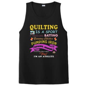 Quilting Is A Sport Funny Quilt Sayings Sewer Quilter PosiCharge Competitor Tank