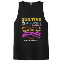 Quilting Is A Sport Funny Quilt Sayings Sewer Quilter PosiCharge Competitor Tank