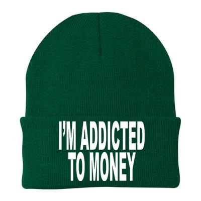 Quoted IM Addicted To Money Knit Cap Winter Beanie