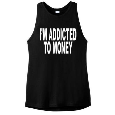 Quoted IM Addicted To Money Ladies PosiCharge Tri-Blend Wicking Tank