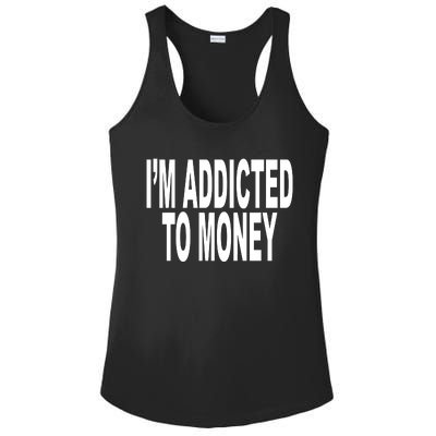 Quoted IM Addicted To Money Ladies PosiCharge Competitor Racerback Tank