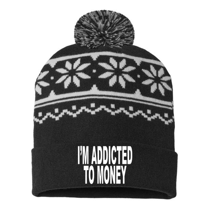 Quoted IM Addicted To Money USA-Made Snowflake Beanie