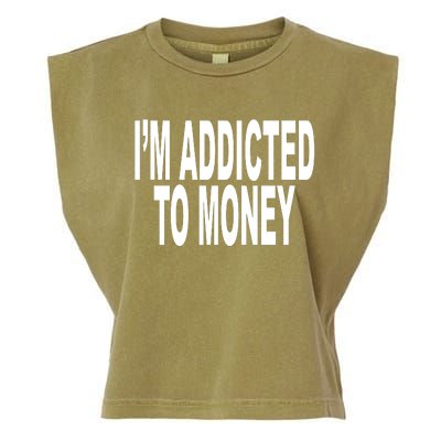 Quoted IM Addicted To Money Garment-Dyed Women's Muscle Tee