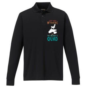 Quad I Don't Know The Question Four Wheeler Quad Biker Performance Long Sleeve Polo