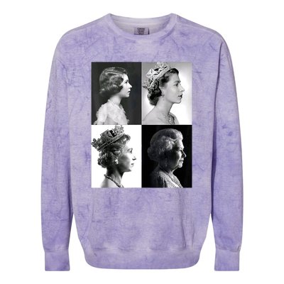 Queen II Elizabeth Of England 1920 2022 Colorblast Crewneck Sweatshirt