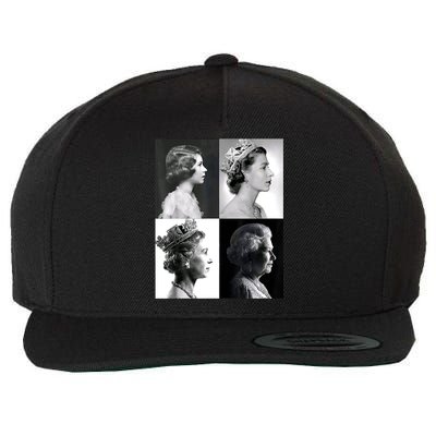 Queen II Elizabeth Of England 1920 2022 Wool Snapback Cap