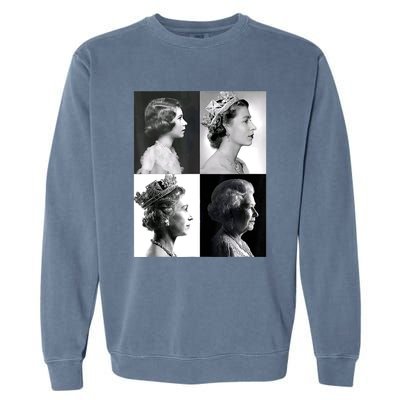 Queen II Elizabeth Of England 1920 2022 Garment-Dyed Sweatshirt