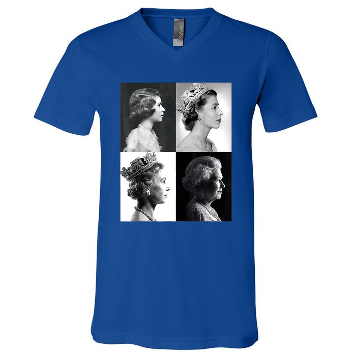 Queen II Elizabeth Of England 1920 2022 V-Neck T-Shirt