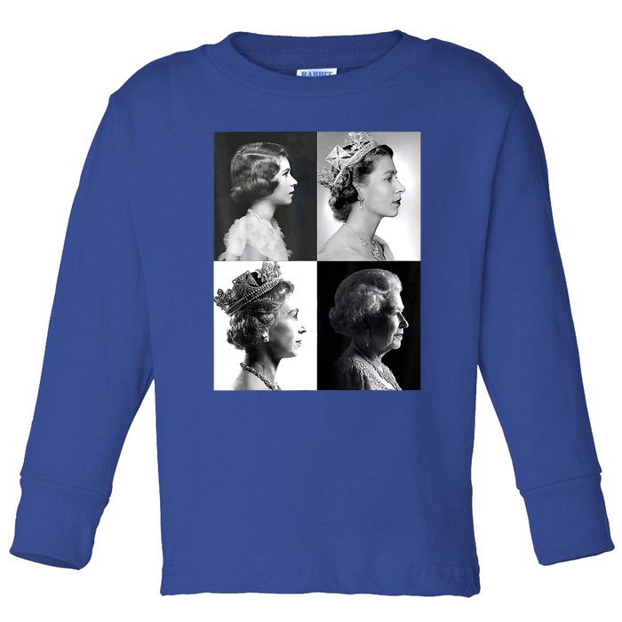 Queen II Elizabeth Of England 1920 2022 Toddler Long Sleeve Shirt