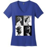 Queen II Elizabeth Of England 1920 2022 Women's V-Neck T-Shirt