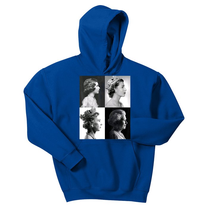 Queen II Elizabeth Of England 1920 2022 Kids Hoodie