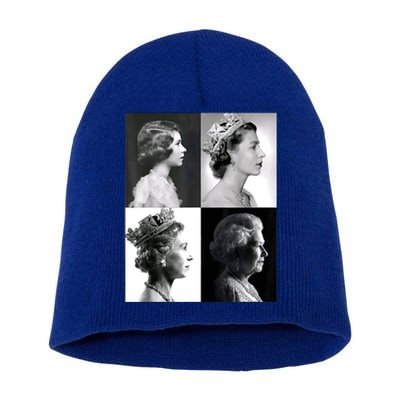 Queen II Elizabeth Of England 1920 2022 Short Acrylic Beanie