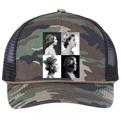 Queen II Elizabeth Of England 1920 2022 Retro Rope Trucker Hat Cap