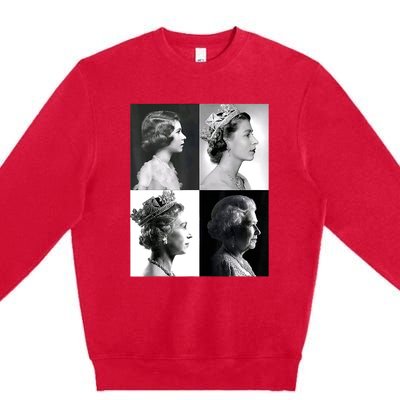 Queen II Elizabeth Of England 1920 2022 Premium Crewneck Sweatshirt