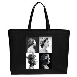 Queen II Elizabeth Of England 1920 2022 Cotton Canvas Jumbo Tote