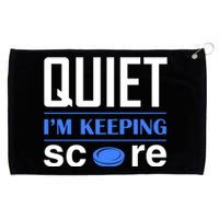 Quiet Im Keeping Score Grommeted Golf Towel