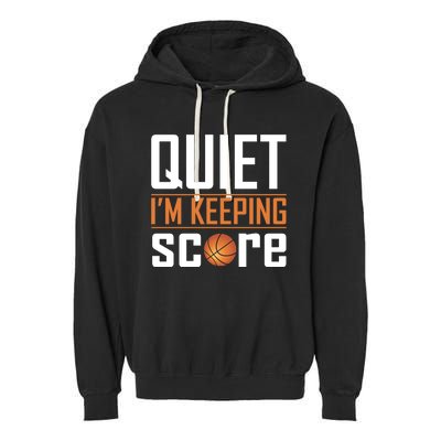 Quite I'm Keeping Score Garment-Dyed Fleece Hoodie