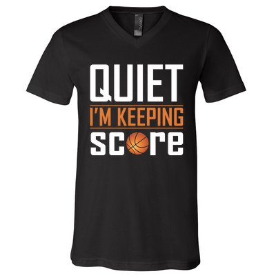 Quite I'm Keeping Score V-Neck T-Shirt