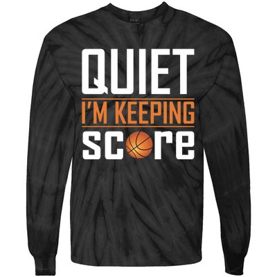 Quite I'm Keeping Score Tie-Dye Long Sleeve Shirt