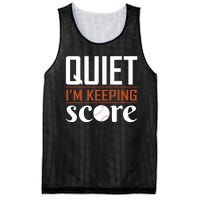 Quiet Im Keeping Score Mesh Reversible Basketball Jersey Tank