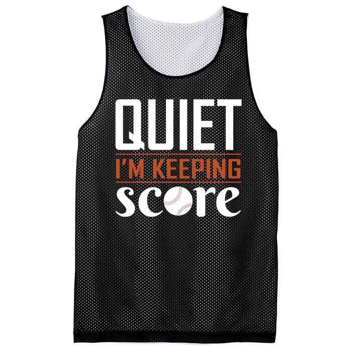 Quiet Im Keeping Score Mesh Reversible Basketball Jersey Tank