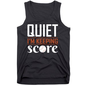 Quiet Im Keeping Score Tank Top