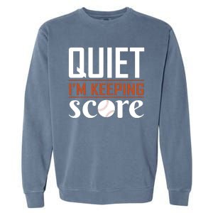 Quiet Im Keeping Score Garment-Dyed Sweatshirt