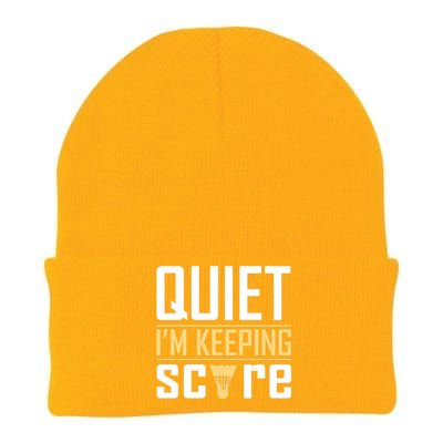 Quiet I'm Keeping Score Knit Cap Winter Beanie