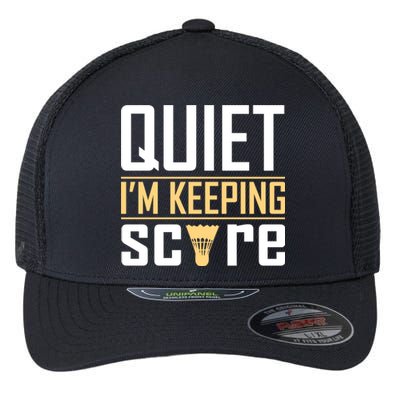 Quiet I'm Keeping Score Flexfit Unipanel Trucker Cap