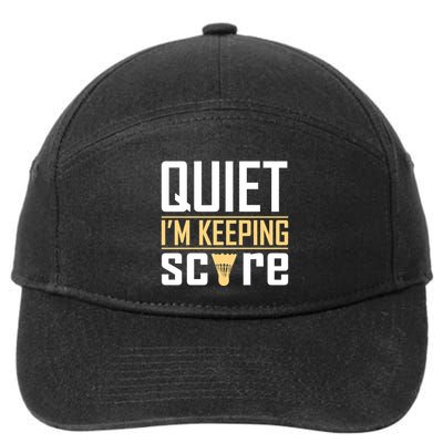 Quiet I'm Keeping Score 7-Panel Snapback Hat