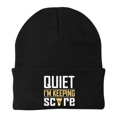 Quiet I'm Keeping Score Beanie