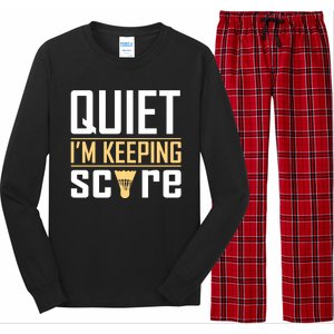 Quiet I'm Keeping Score Long Sleeve Pajama Set