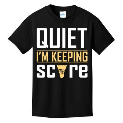 Quiet I'm Keeping Score Kids T-Shirt