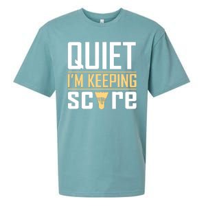 Quiet I'm Keeping Score Sueded Cloud Jersey T-Shirt