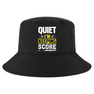 Quiet I'm Keeping Score Funny Baseball Cool Comfort Performance Bucket Hat