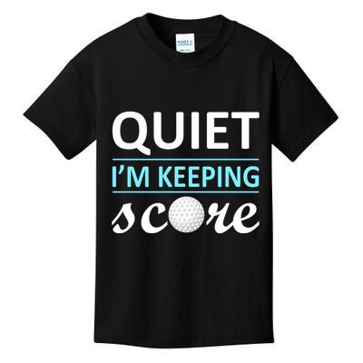 Quiet I'm Keeping Score Kids T-Shirt