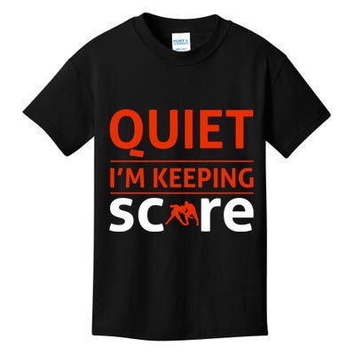 Quiet I'm Keeping Score Kids T-Shirt
