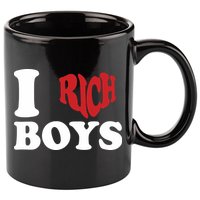 Qierraa I Love Rich Boy 11oz C Handle Ceramic Mug