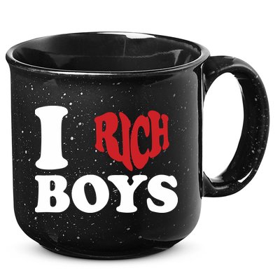 Qierraa I Love Rich Boy 15oz Campfire Ceramic Mug