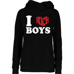 Qierraa I Love Rich Boy Womens Funnel Neck Pullover Hood